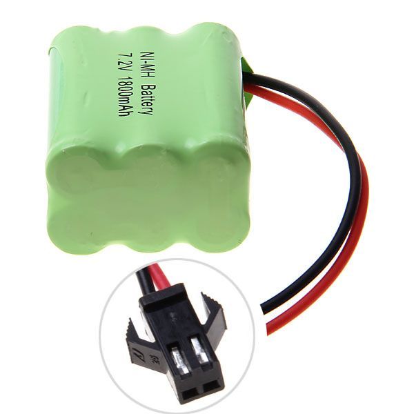 Eco-friendly 7.2V 1800mAh Ni-MH Rechargeable Battery Pack for High-Drain Devices SM Plug for Long Usage