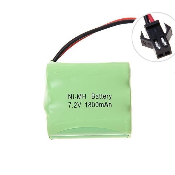 Eco-friendly 7.2V 1800mAh Ni-MH Rechargeable Battery Pack for High-Drain Devices SM Plug for Long Usage