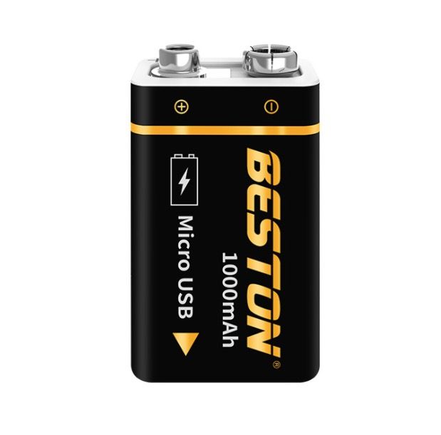 Beston 9V 1000mAh Micro USB Rechargeable Battery Eco-Friendly Power for RC Helicopter Microphone and Toys
