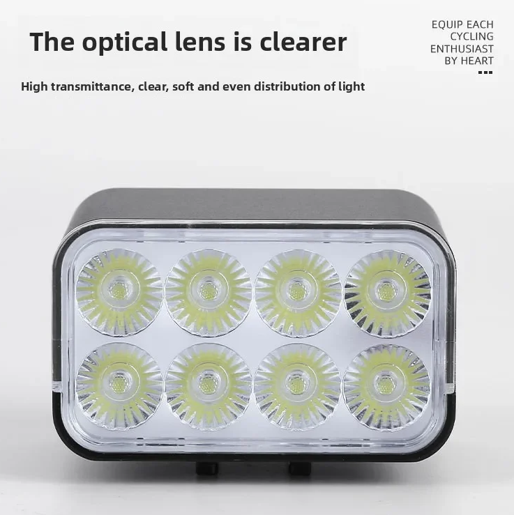 Wireless Remote Hoisting Bike Headlight 1800 Lumens Lifting Front Head Lamp