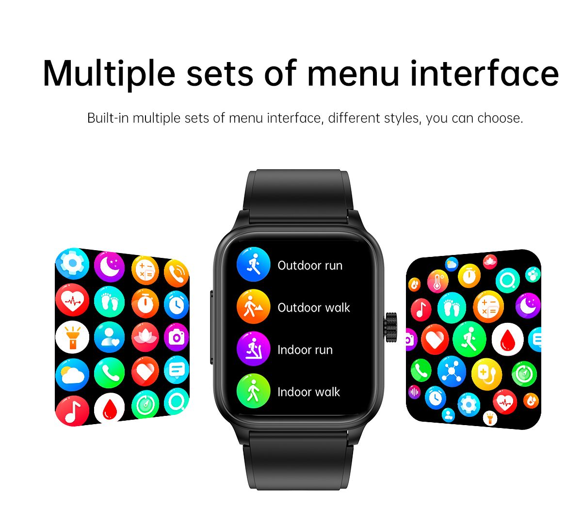 ET540 Blood glucose ECG Body temperature Blood pressure Blood oxygen Heart rate Bluetooth call Smartwatch Fitness Tracker