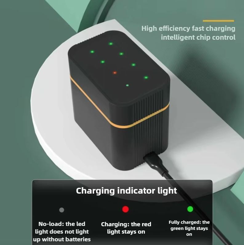 Rechargeable AA Batteries Lithium with Charger,8 Pack 1.5V 3000mWh Double A Battery Rechargeable,Long Lasting Pilas Recargables Lithium ion AA Battery with Charging Storage Box