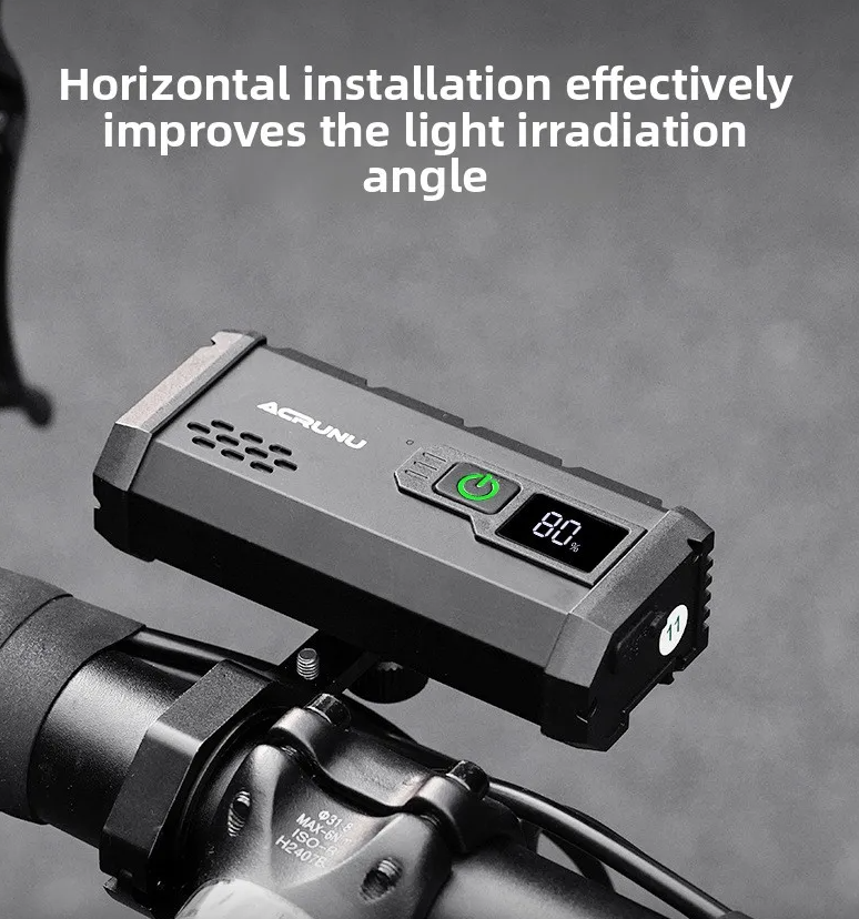 ACRUNU LED Bike Light USB Rechargeable Cycling light - 4 Modes Bicycle Headlight 