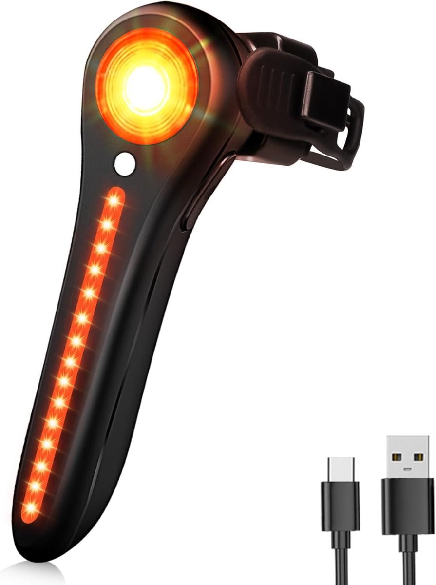 Bike Tail Light Smart USB-C Rechargeable Bicycle Taillight  Super Bright Rear Bike Light for Road Mountain, Cycling Taillight