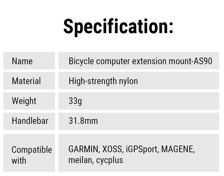 TOWILD AS90 Bicycle Handlebar Extended Bracket Bike Headlight Mount Bar Computer Holder Lantern Lamp Support Rack Fiber Stand