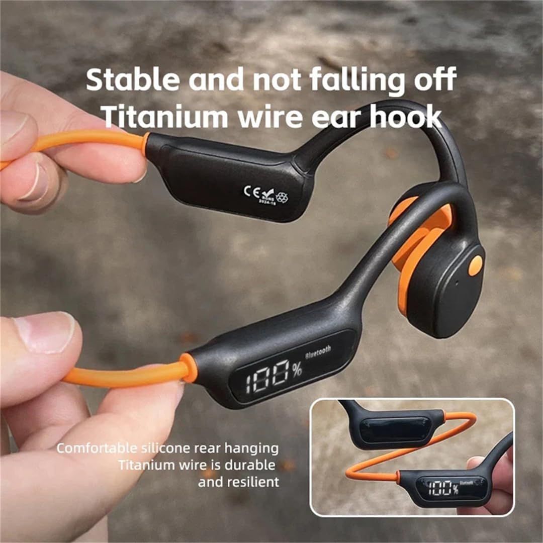 Bone Conduction Earphones IPX8 Waterproof for Swimming