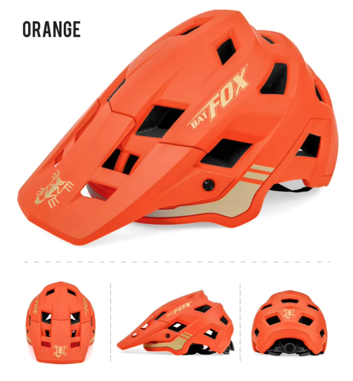 BATFOX Mountain Bike Helmet Lightweight In-Mold Technology Adjustable Sizing for Adults and Youth