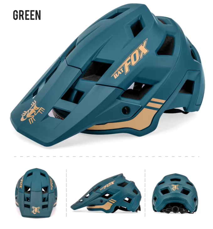 BATFOX Mountain Bike Helmet Lightweight In-Mold Technology Adjustable Sizing for Adults and Youth