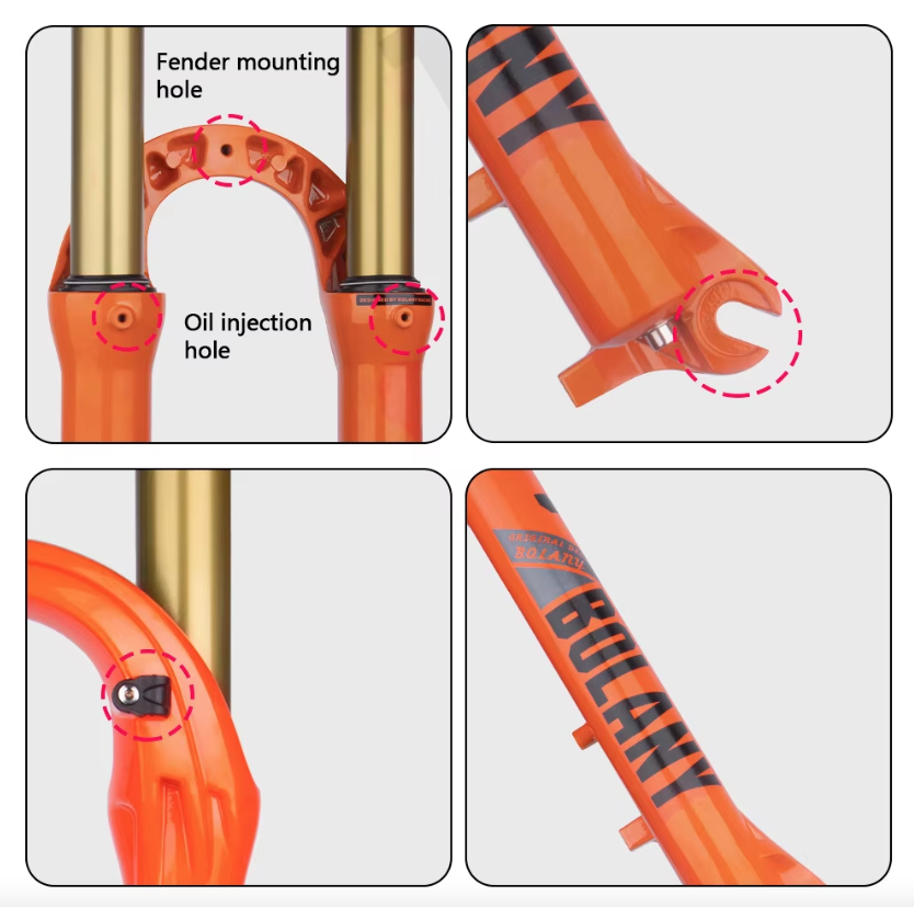 Bolany Mountain Bike Fork 27.5 or 29 Inch High-Performance Air Suspension Shock Absorbing for MTB Enthusiasts
