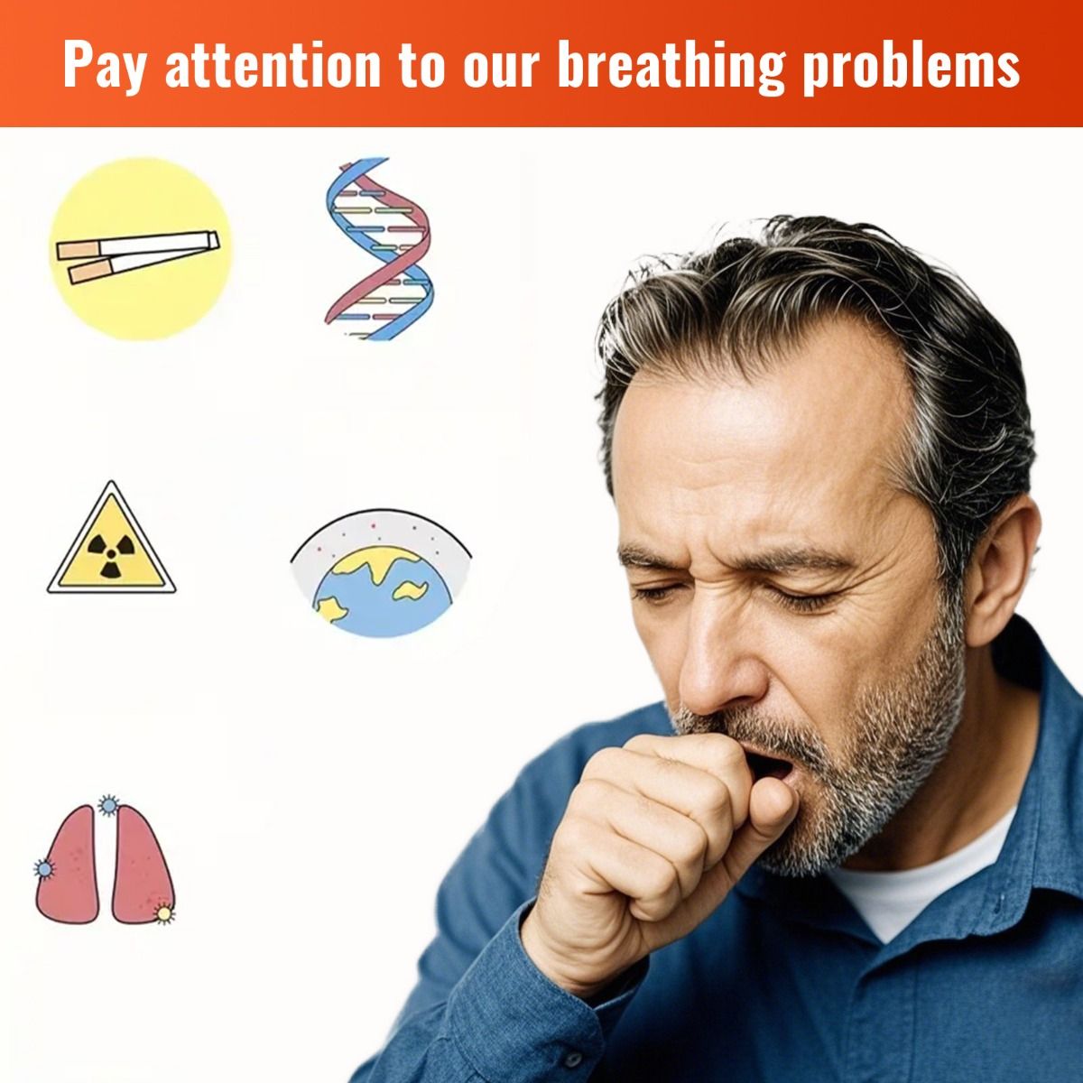 Breathing Exercise Device, Portable Breathing Training Device for Better Breathe, Guided Smart Breathing Exercise Assistant for Athletes andSports Enthusiasts