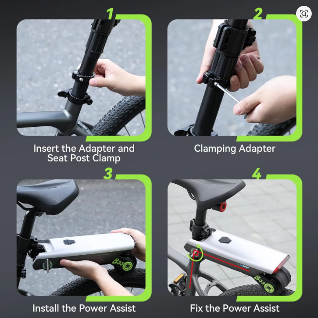 Electric Bicycle Booster 18V 200W Portable Mountain Bike Accessory