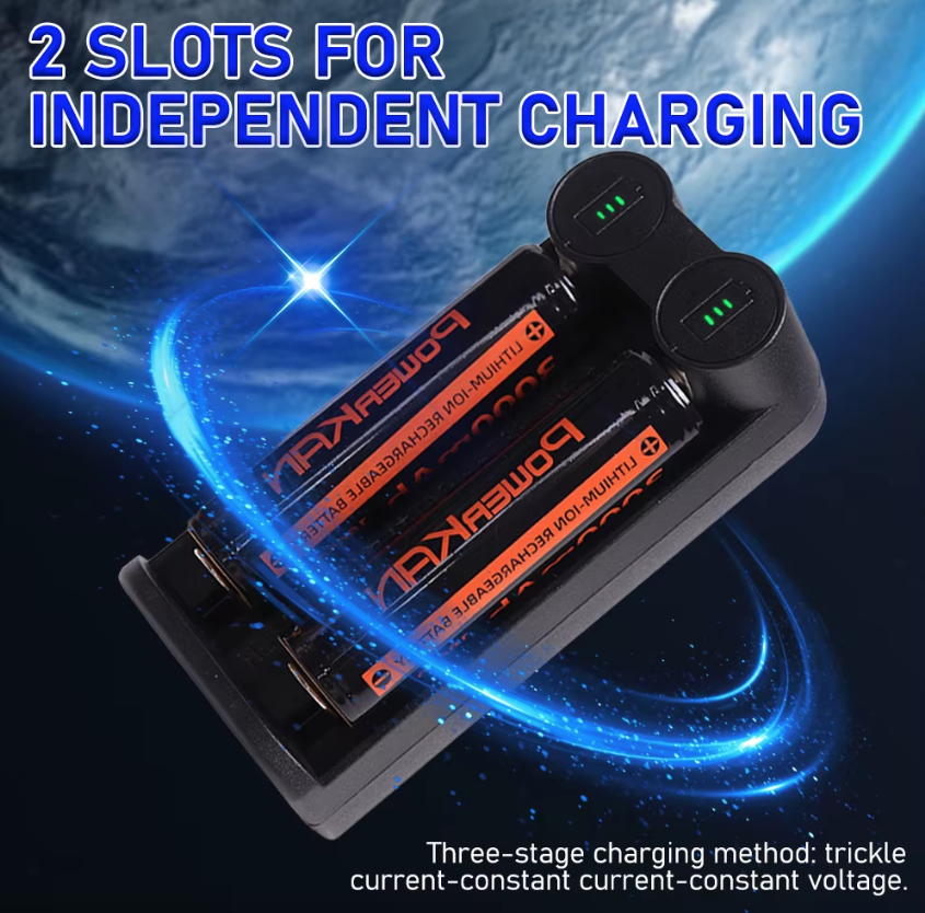 21700 Battery Charger for 18650 CR123A 14500 with Intelligent MCU Tech and Safety Features Efficient Solution