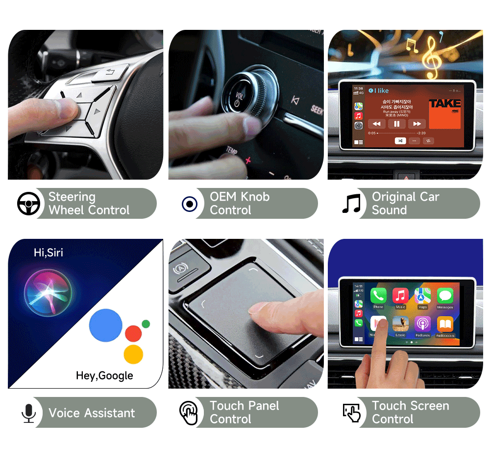 CarlinKit 2air 5.0 Wireless Adapter CarPlay Android Auto Seamless Integration Cross-Platform Compatibility