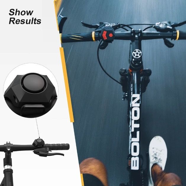 CarryBright CBH3 USB Rechargeable Bicycle Horn 120dB Loud with Diverse Sound Options for Cycling Safety