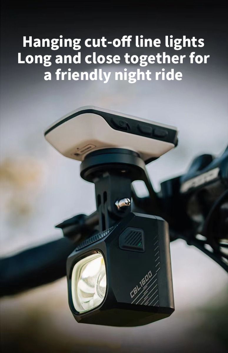Magicshine CBL1600 Bike Front Light 1600 Lumen LED - Hanging Cut-off Cable, Cycling Safety, Nighttime Visibility
