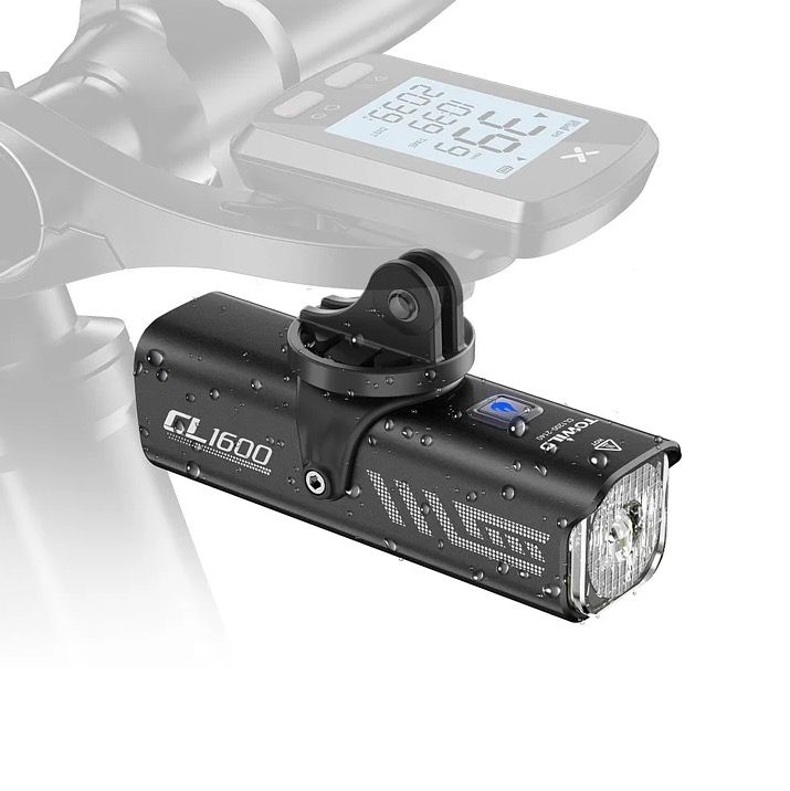 TOWILD CL1600 USB Rechargeable 1600LM Bike Light LED Front Lamp with Adjustable Brightness for Night Riding