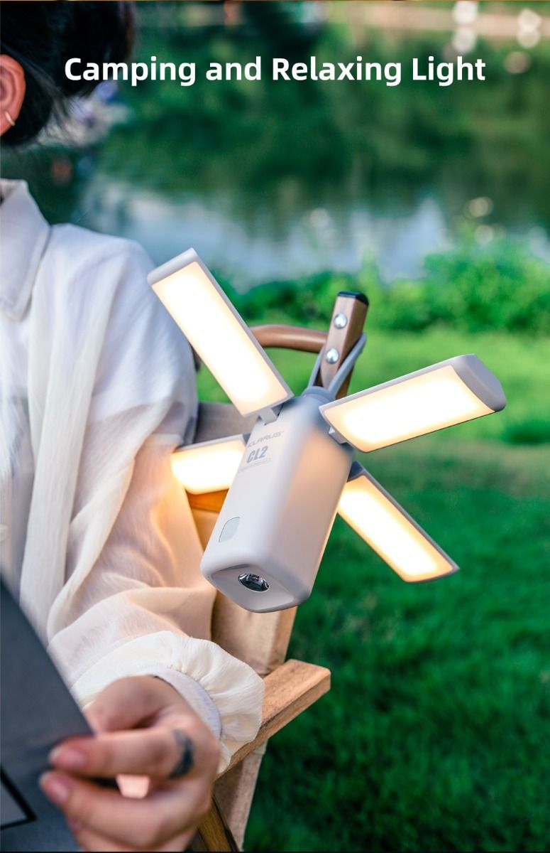 Klarus CL2 750 Lumen Freefolding Camping Light Portable Eye-caring Versatile Lamp with 7 Light Modes