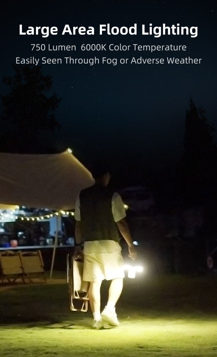 Klarus CL2 750 Lumen Freefolding Camping Light Portable Eye-caring Versatile Lamp with 7 Light Modes