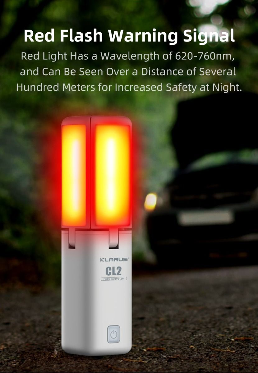 Klarus CL2 750 Lumen Freefolding Camping Light Portable Eye-caring Versatile Lamp with 7 Light Modes