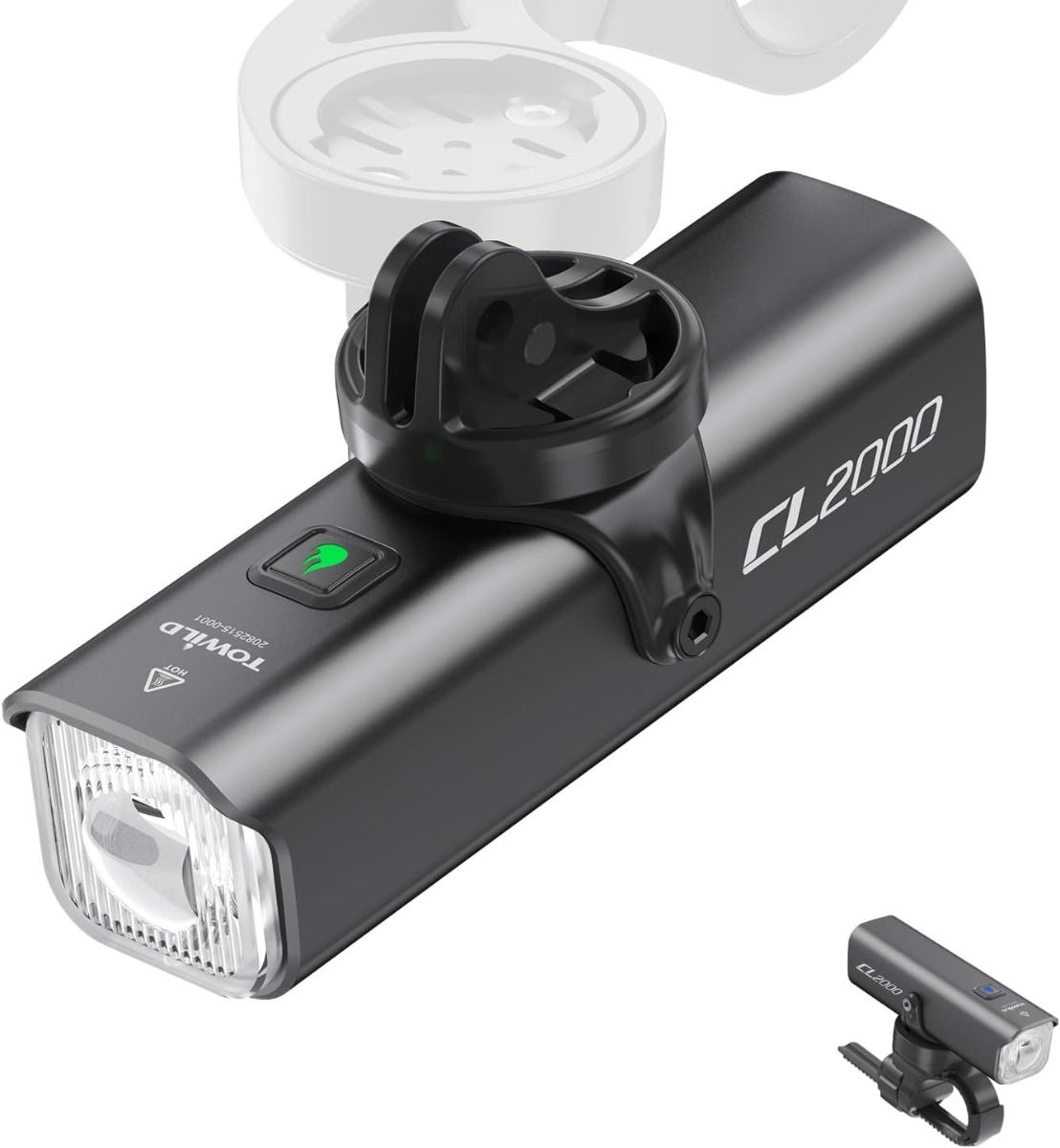 TOWILD CL2000 Bike Lights for Night Riding,2000LM Super Bright Bicycle Headlight,Waterproof Bike Front Light for Mountain Road Cycling Commuting