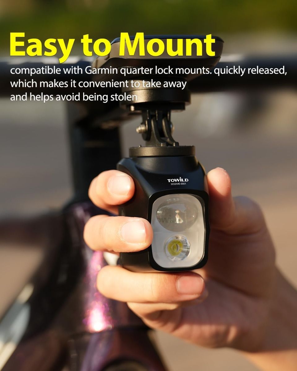 TOWILD DLite 1700 USB Rechargeable Bike Light 1900 Lumens Waterproof Headlight Cycling DL1700 Bicycle Lights 