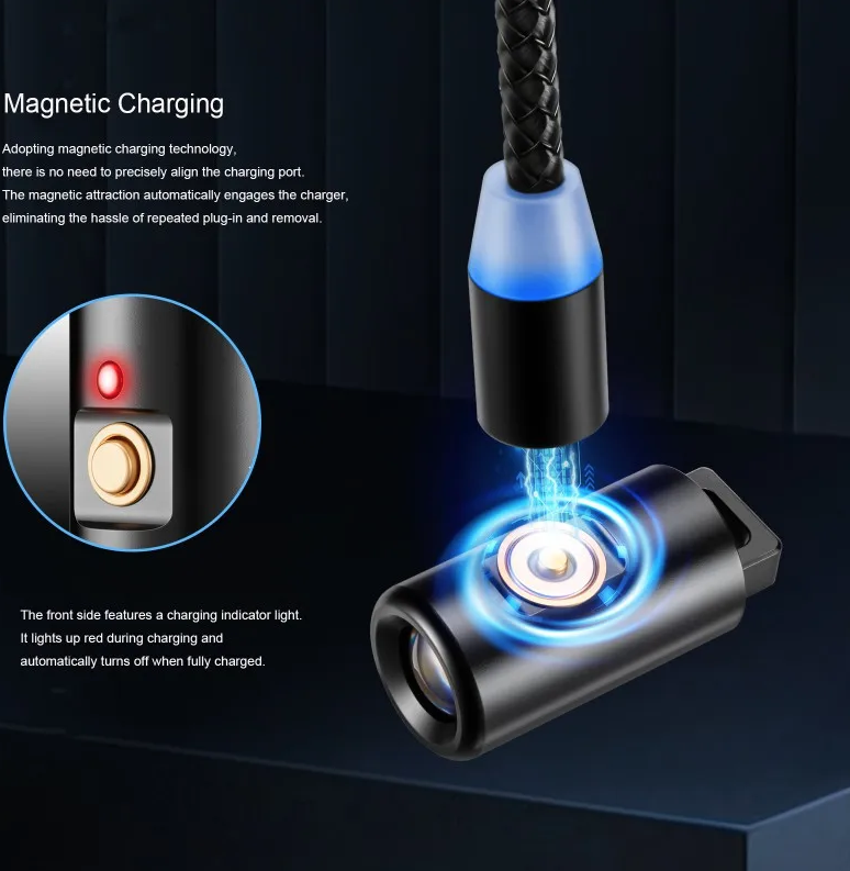 Mini Flashlight LED Rechargeable Camping Hiking Keychain Light with Necklace
