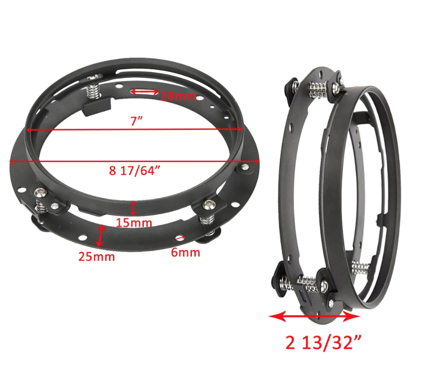 7 Inch Motorcycle LED Headlight  Beam DRL Turn Signal 7" Round Headlamp for Harley Jeep Wrangler Hummer 