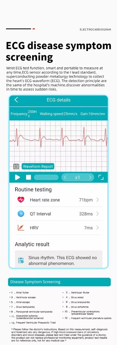 EP02 Blood Glucose Sugar Smart Watch ECG HRV heart rate temperature 1.57" HD waterproof Smart Bracelet Band Fitness Tracker