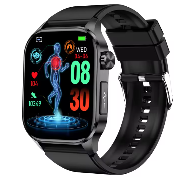 E580 Blood Glucose Smart Watch ECG Heart Rate Blood Pressure IP68 Waterproof Smartwatch