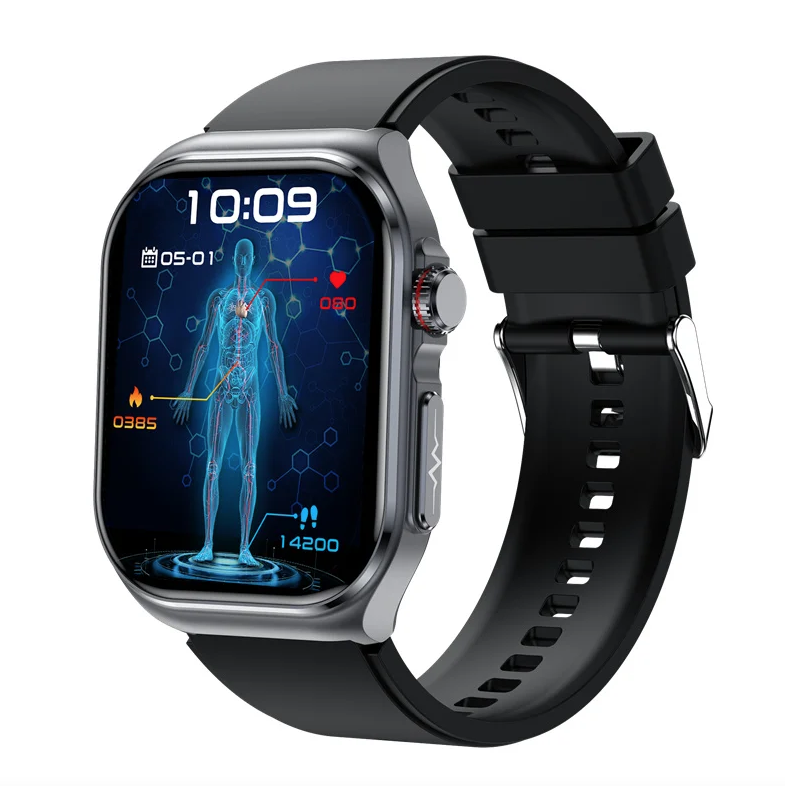 ET585 ECG+PPG AI Health Diagnose Smart Watch Men Women Clock Blood Lipid BP Uric Acid Heart rate 