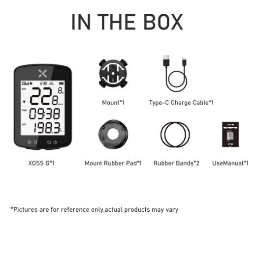 XOSS G+ G2 Bike Computer GPS Generation Wireless Speedometer Tracker with Custom Display and Heart Rate Sensor