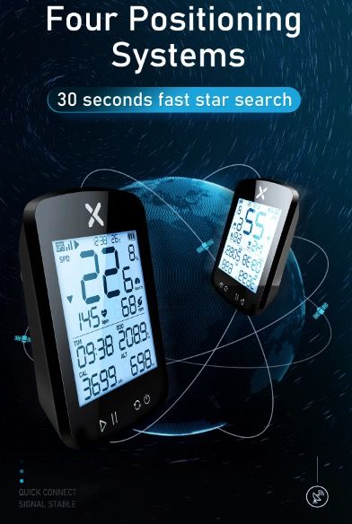 XOSS G+ G2 Bike Computer GPS Generation Wireless Speedometer Tracker with Custom Display and Heart Rate Sensor
