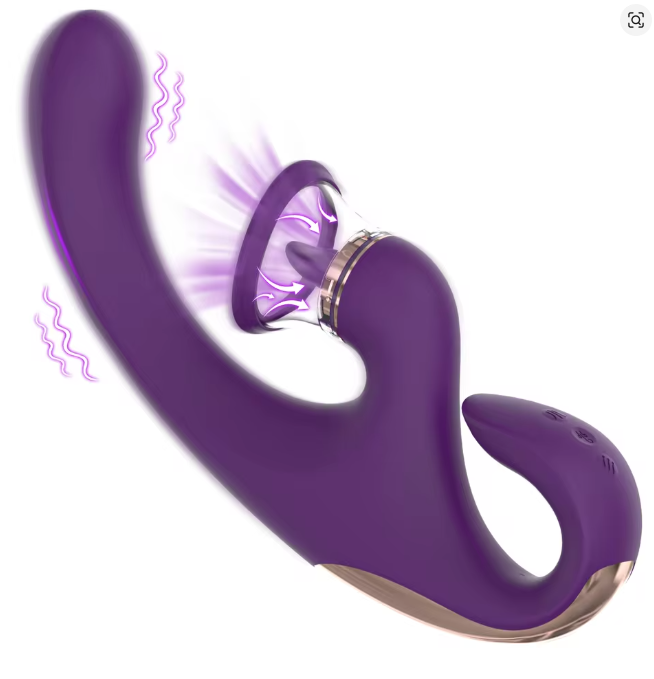 Tongue Sucking Vibrator for Clitoral and G-Spot Stimulation, Women and Couples