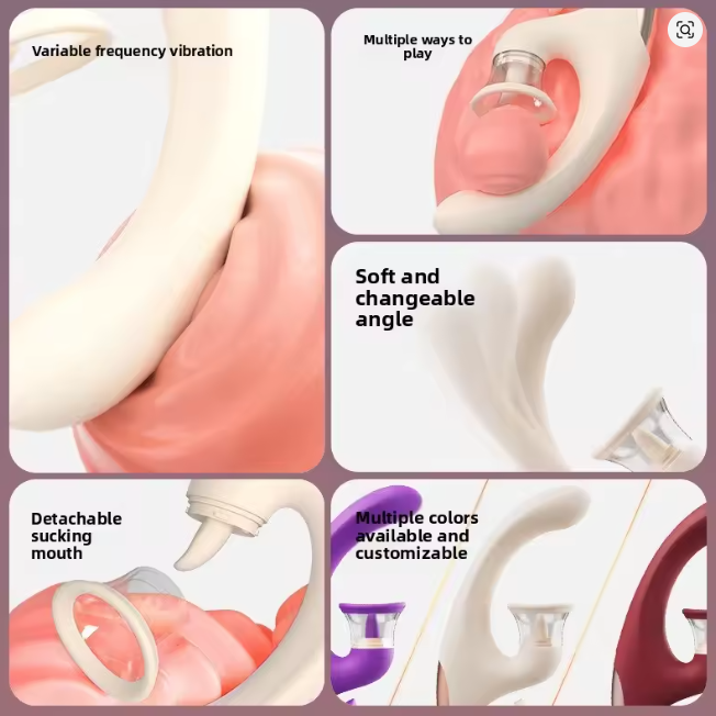 Tongue Sucking Vibrator for Clitoral and G-Spot Stimulation, Women and Couples