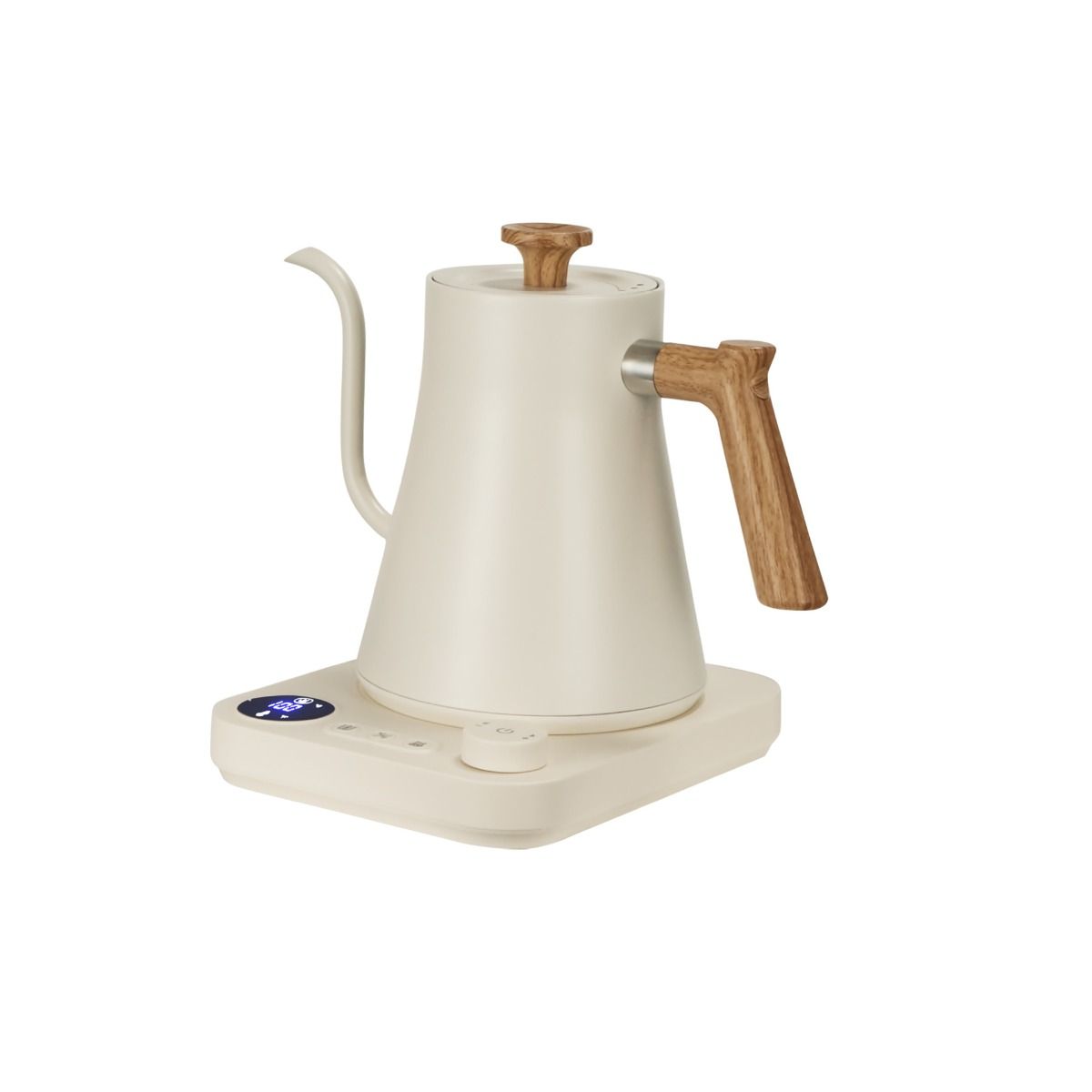 Electric Gooseneck Kettle Real-Time Temperature Control 1200-Watt Quick Heating Safe Design Precision Pouring