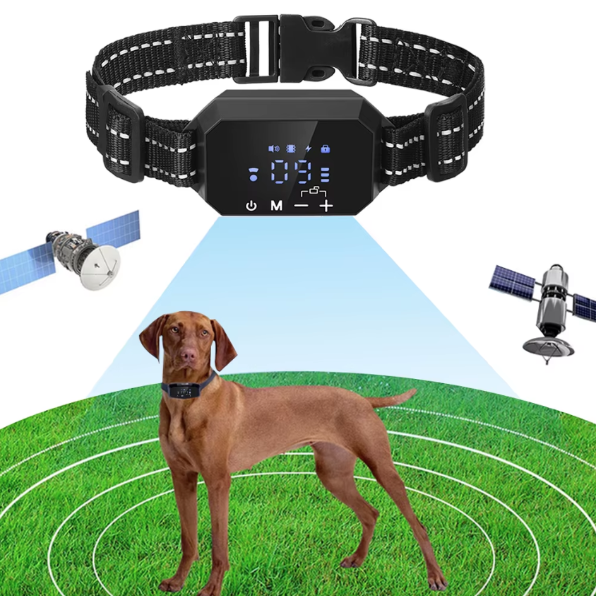GPS Wireless Dog Fence with Adjustable Warning Strength and Humane Training Modes Range 100 to 3300 Ft