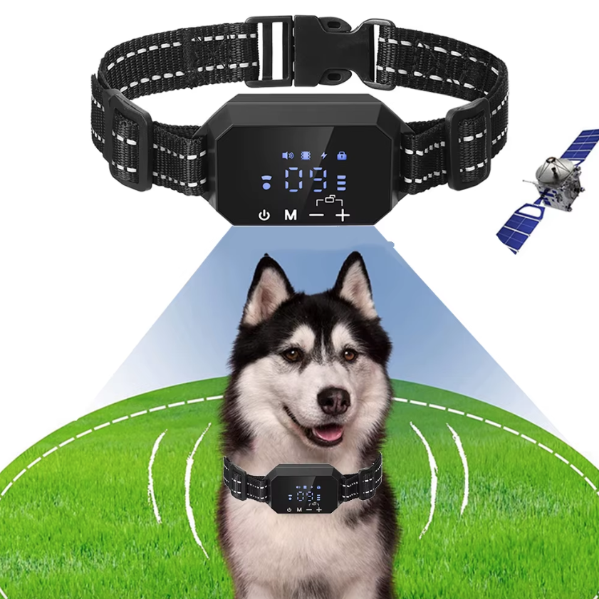 GPS Wireless Dog Fence with Adjustable Warning Strength and Humane Training Modes Range 100 to 3300 Ft