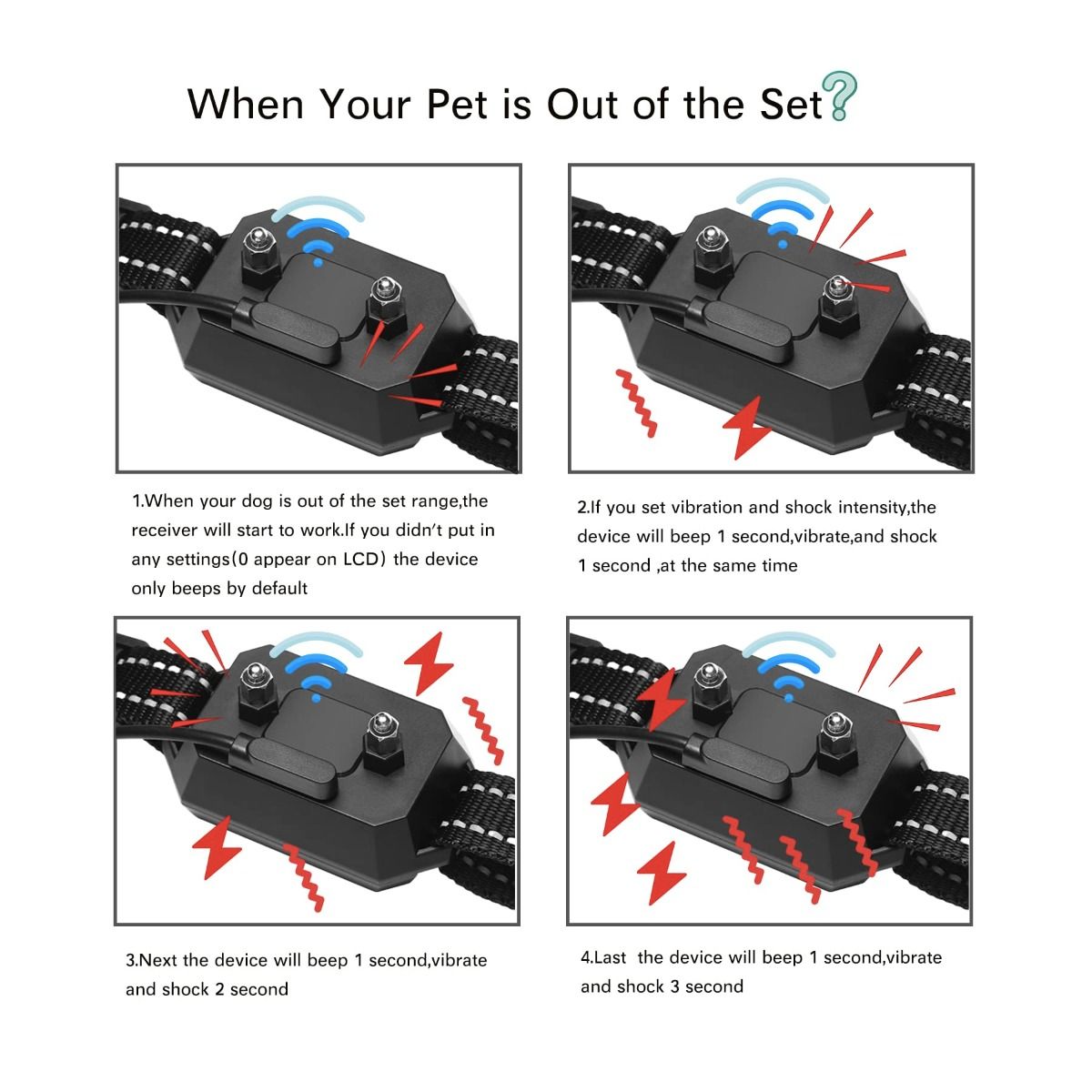 GPS Wireless Dog Fence Outdoor Pet Fencing Device 3280 Ft Range Easy Installation for Pet Safety and Freedom