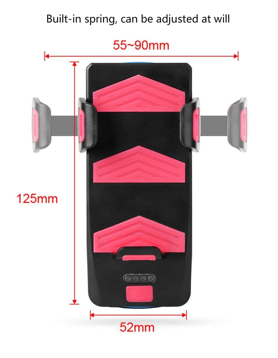 Enhance Cycling with Multifunctional 4 in 1 Bike Light 800 Lumens Flashlight Bike Horn Phone Holder Power Bank