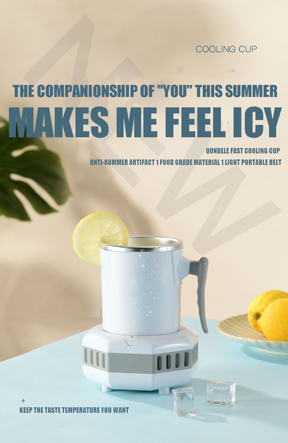 Portable Refrigerator Electric Drink Cooler Fast Cooling Kettle Summer Party Essentials for Ice-Cold Beverages