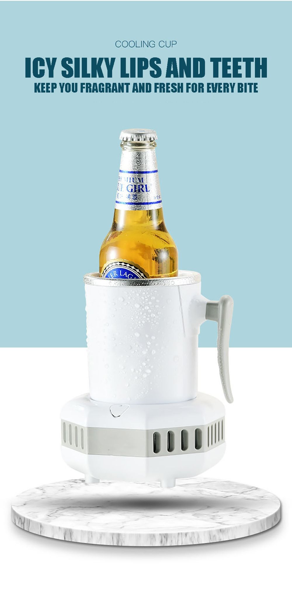 Portable Refrigerator Electric Drink Cooler Fast Cooling Kettle Summer Party Essentials for Ice-Cold Beverages