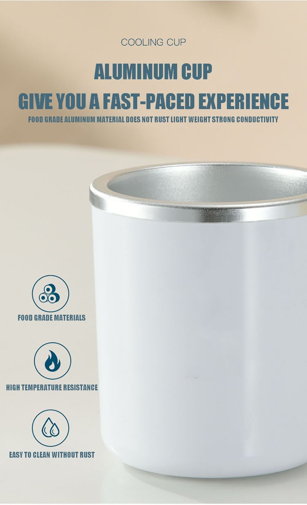 Portable Refrigerator Electric Drink Cooler Fast Cooling Kettle Summer Party Essentials for Ice-Cold Beverages