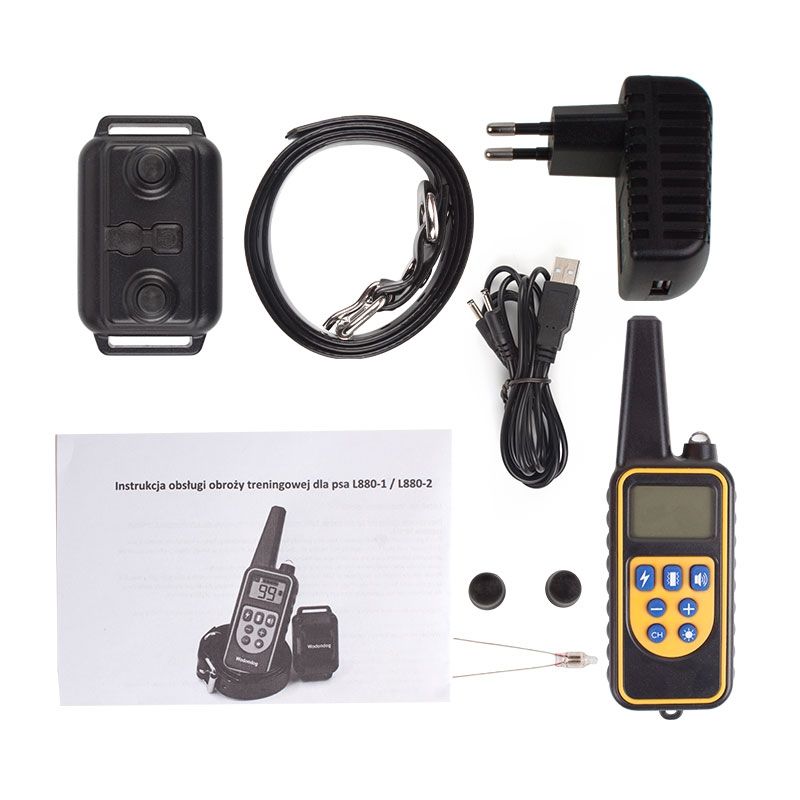 800m Electric Remote Dog Training Collar Waterproof Rechargeable Adjustable Levels for All Size Dogs