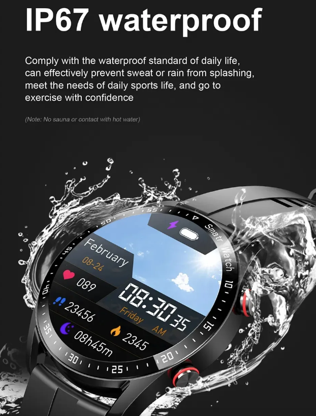 HW20 ECG+PPG Bluetooth Call Smart Watch