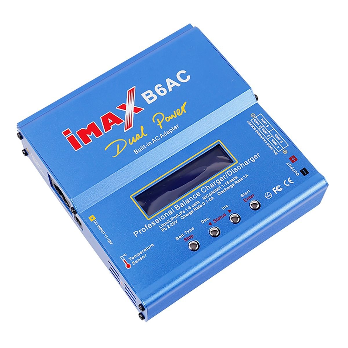 Imax B6AC 80W 6A RC Charger with Digital LCD for LiPo NiMH Battery Maximum Safety Rapid Charging