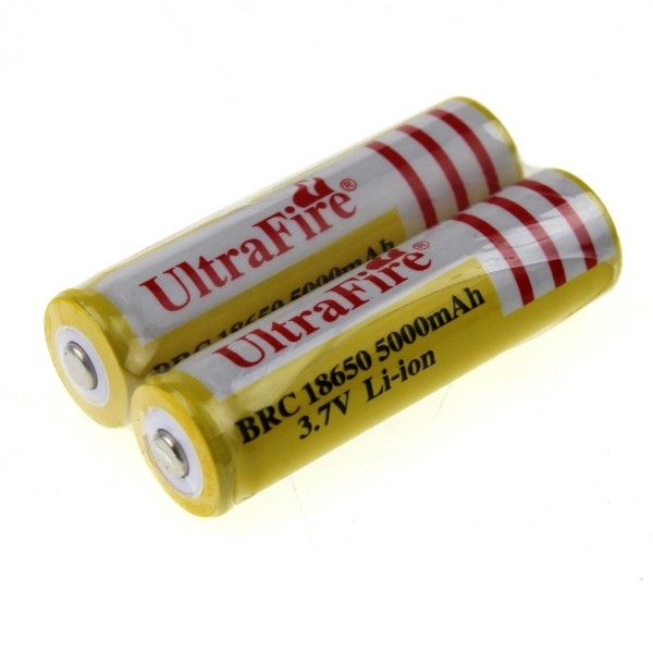 UltraFire BRC 18650 5000mAh Rechargeable Battery for Outdoor Enthusiasts Fast Charge Long-Lasting Power