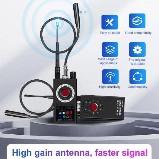 K19 Wireless RF Signal Detector GPS Tracker Compact Security Device for Privacy Protection and Surveillance Detection