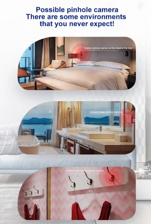 K19 Wireless RF Signal Detector GPS Tracker Compact Security Device for Privacy Protection and Surveillance Detection