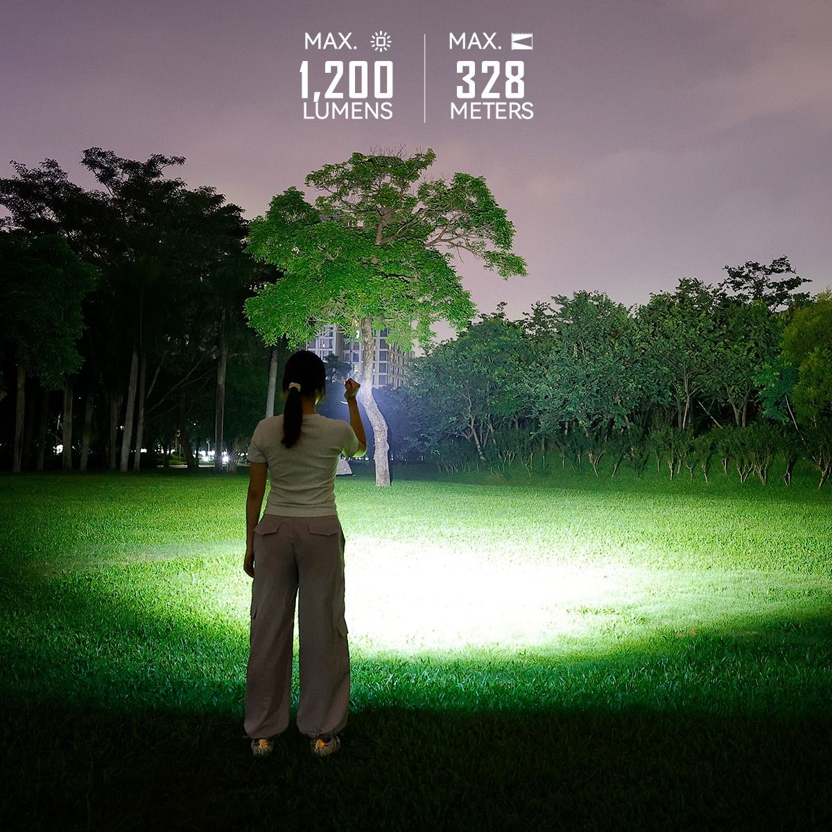 IMALENT LD35 1200 Lumens LED Type-C Rechargeable EDC Flashlight 