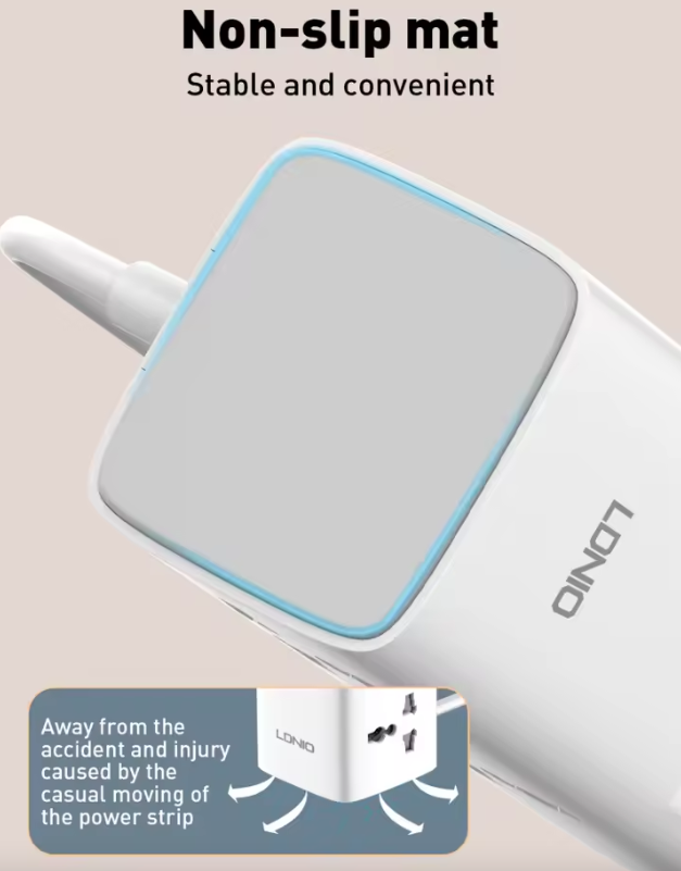 LDNIO Tower Multi Tap Cube Power Strip Outlets 70W Charging Stations 4 Outlet Line Filter UK US EU Type Plug To Universal Adapter